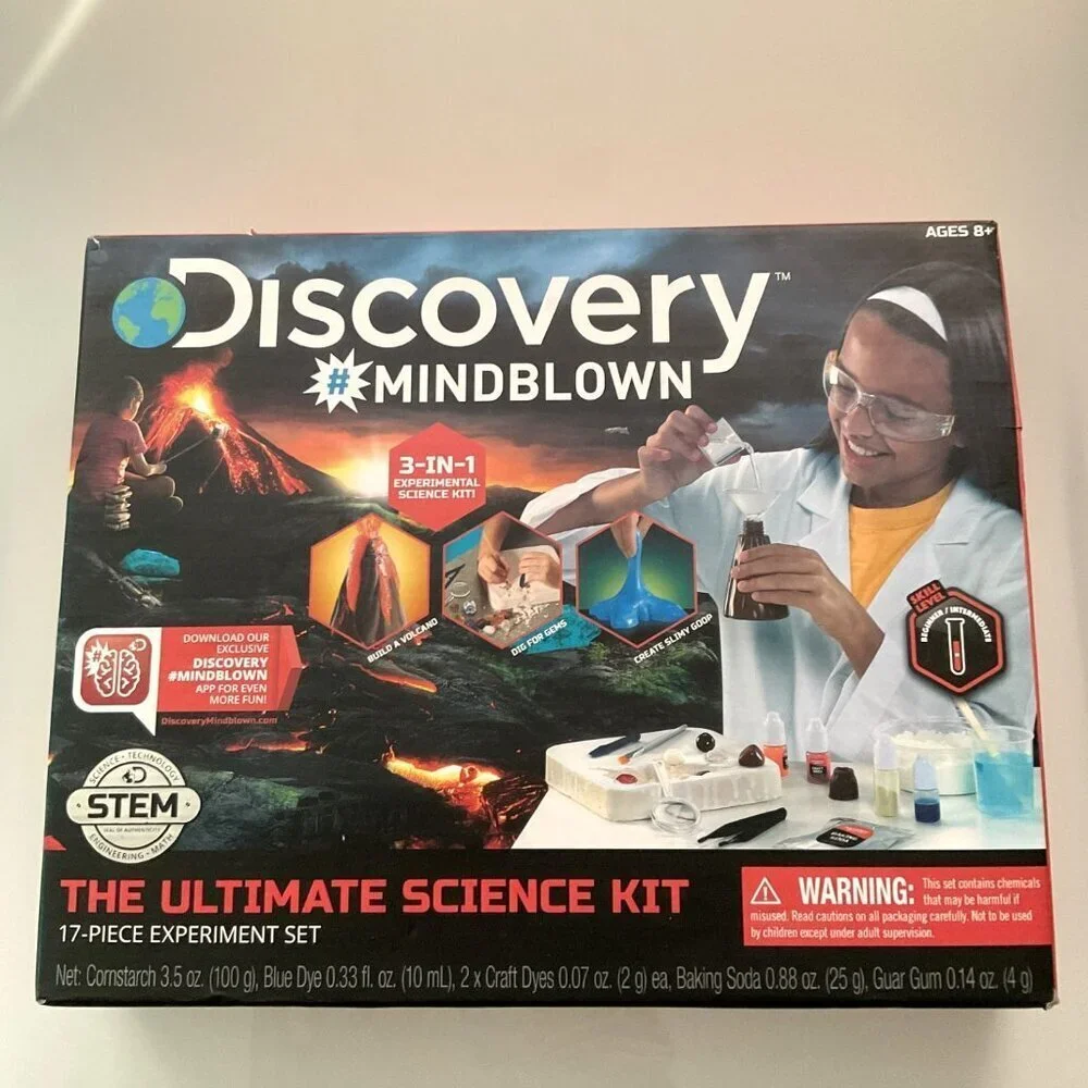NEW DISCOVERY™ MINDBLOWN ULTIMATE SCIENCE EXPERIMENT 3 IN 1 KIT, STEM LEARNING